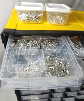 TAFCO 60-Compartment Small Parts Organizer, Yellow - Walmart.com
