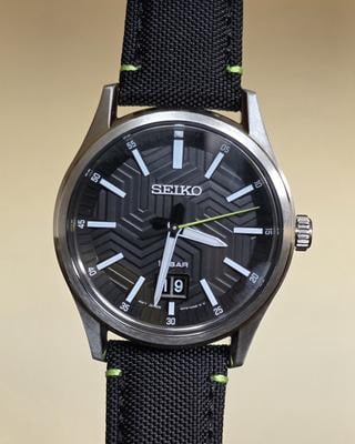 Seiko Big Date Quartz Black Dial Men's Watch SUR517P1 - Walmart.com