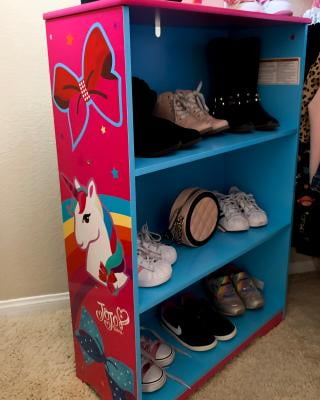 JoJo Siwa Deluxe 3 Shelf Bookcase by Delta Children Greenguard