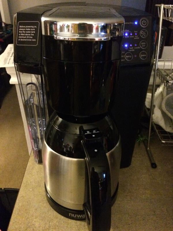 NuWave BruHub Single Serve/Full Pot Smart Coffee Maker Brewer