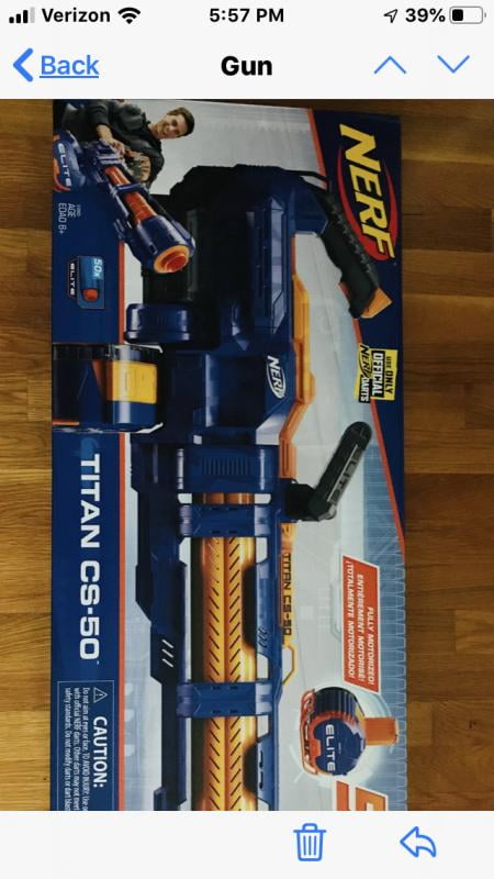 Nerf N-Strike - Elite - Titan CS-50 - E4026 - Hasbro - Real Brinquedos