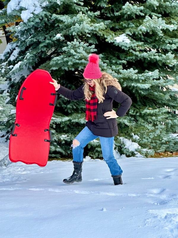 Foam Snow Sled, Red, Winter Accessories, Ages 3+ by MinnARK