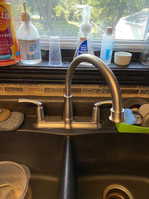 Moen Bexley Chrome 2-Handle Kitchen Faucet With Sprayer - Classic Lever Design, Easy Install