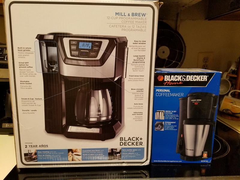 New BLACK+DECKER MILL & BREW 12 CUPS PROGRAMMABLE COFFEE MAKER WITH BU -  general for sale - by owner - craigslist