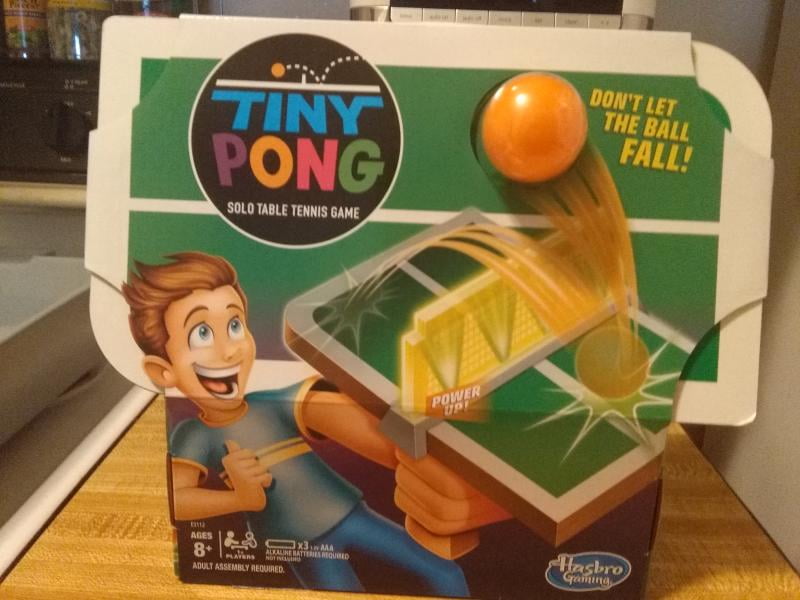 Tiny Pong Solo Table Tennis Kids Electronic Handheld Game Walmart Com Walmart Com