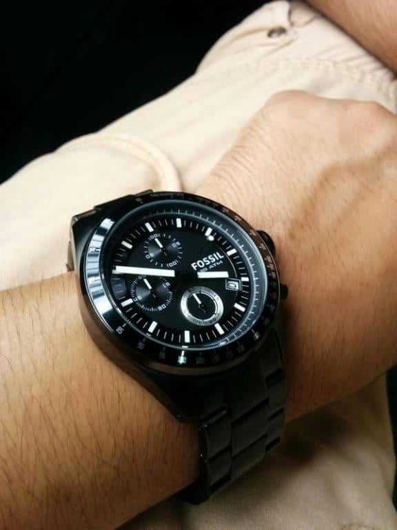 Decker Black Chronograph Watch CH2601 