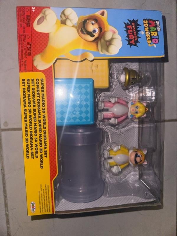 Jakks Pacific Super Mario 3D World Diorama Set with Cat Mario and