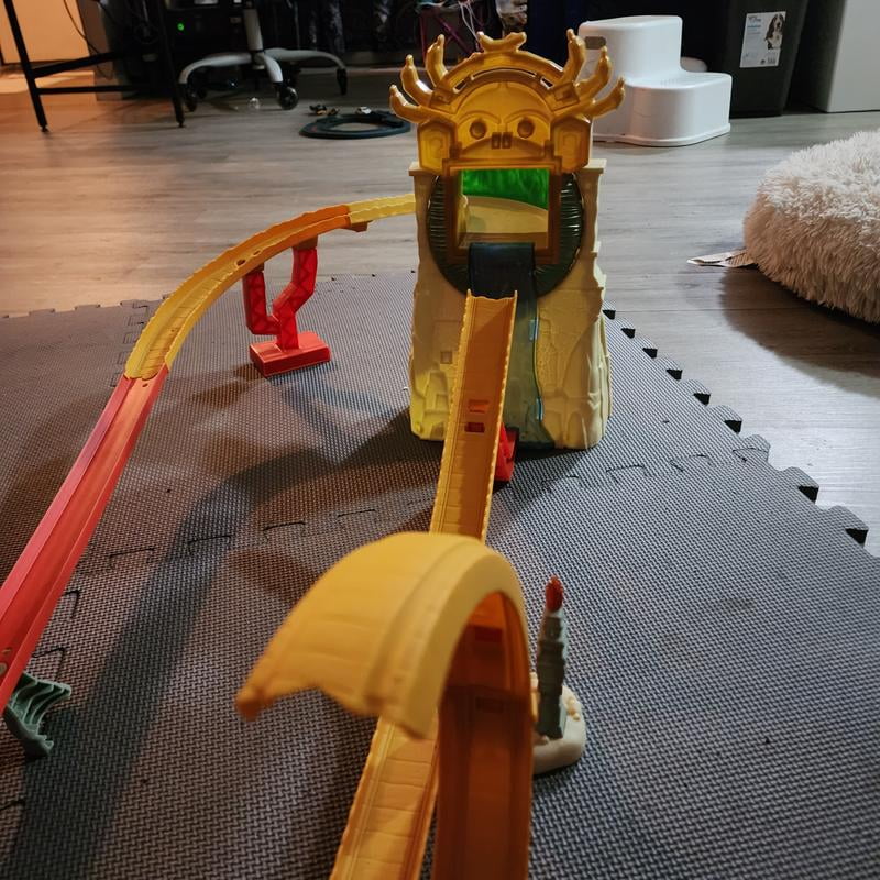 Hot Wheels Super Mario Bros. Movie Track Set - Jungle Kingdom Raceway With 4 Mario Kart Cars 2 thumbnail image