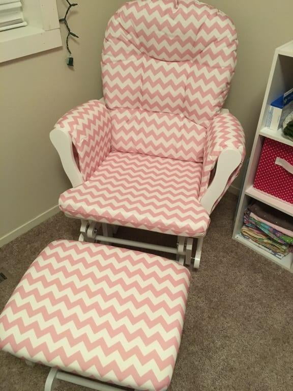 chevron glider chair