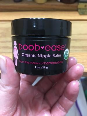 bamboobies Organic Lanolin-Free Nursing Balm Nipple Cream, Safe