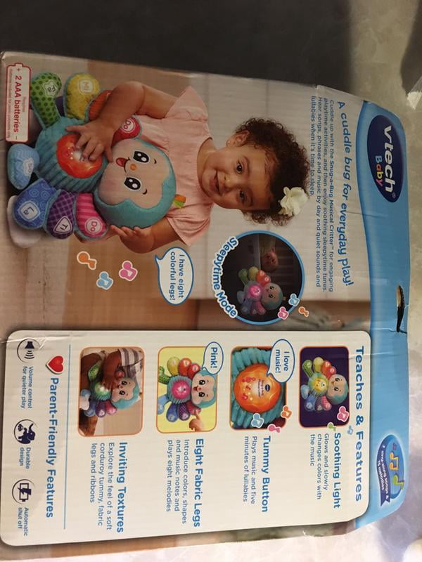 VTech Snug-a-Bug Musical Critter Plush Toy For Babies 3-24 Months - Lights, Sounds, Lullabies - View #7