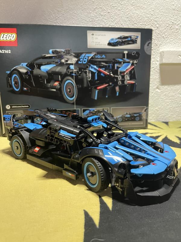 Block Builder Bugatti Racing Car Building Set – 237 Pieces, Blue Model Car For Kids & Adults - View #6