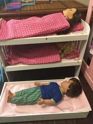 badger basket trundle doll bunk beds