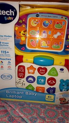 VTech Baby Laptop, Colourful Kids Laptop with LCD Screen, Sound Effects,  Phrases and Songs, Learning Laptop with Animals, Shapes and Music, Kids  Computer for Roleplay, Toy Laptop for 6 Months + 