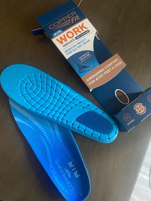 Copper Fit® Anti-Fatigue Work Men's Work Insoles, Ultra Light