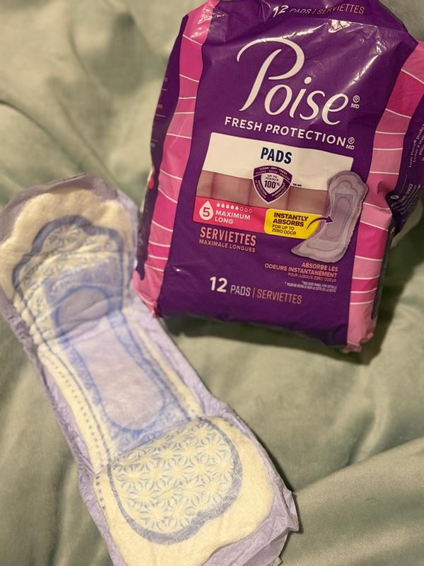 Customer reviews for Poise Incontinence Pads, Maximum Absorbency, Regular,  14 Count | Walmart.com