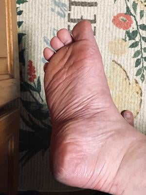 Bbw oiled wrinkled soles