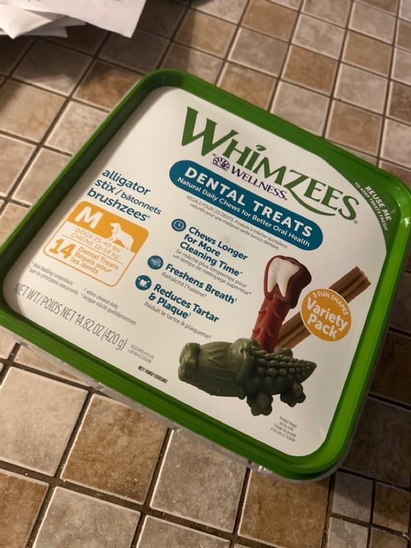 Whimzees Dental Treats バラエティパック M 28✖️2 WHIMZEES By Wellness Variety Tub Natural Grain Free Dental