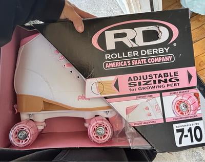 Patins à Roulettes Roller Derby Pixie Holographiques - Fille, Taille Réglable