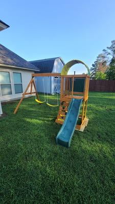 kidkraft ainsley wooden swing set walmart