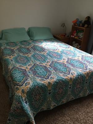 mainstays multi paisley quilt