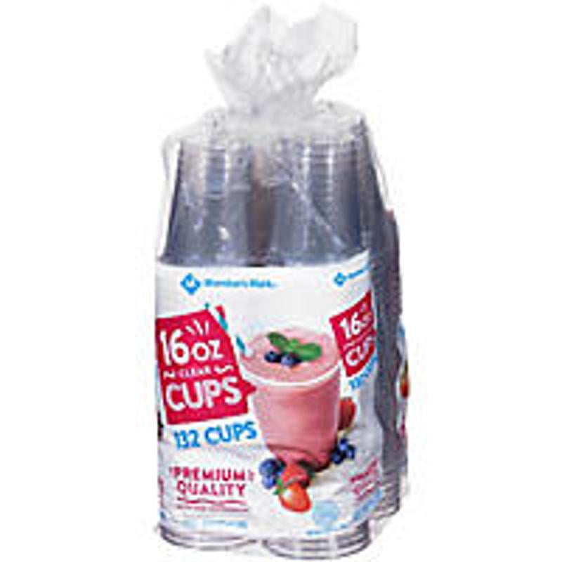 Member's Mark Clear Plastic Cups 16 oz., 132 ct. - Samsclub.com