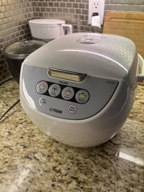 Tiger JBV-A 10 Cup Micom Rice Cooker with Food Steamer and Slow