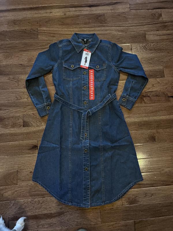 knee length dresses for ladies Livia Button Dress - Black Linen main image 0