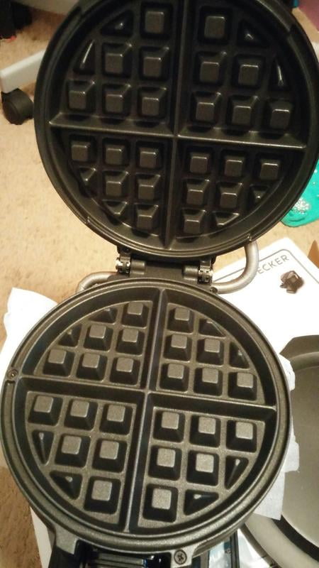 BLACK+DECKER Rotating Waffle Maker with Dual Cooking Plates, Black, WMD200B  - AliExpress