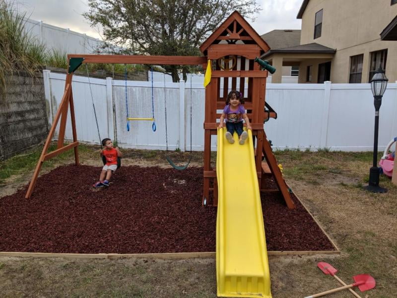 jamboree fort play swing set