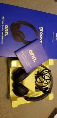 wireless on ear headphones onn