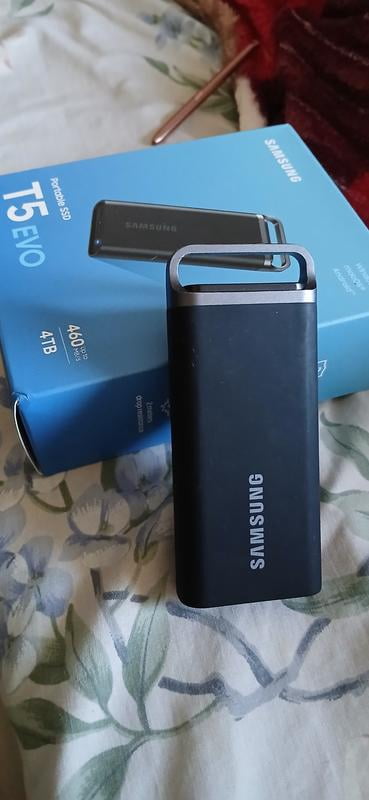 Samsung T5 EVO Portable SSD 4TB Black, Up-to 460MB/s, USB 3.2 Gen