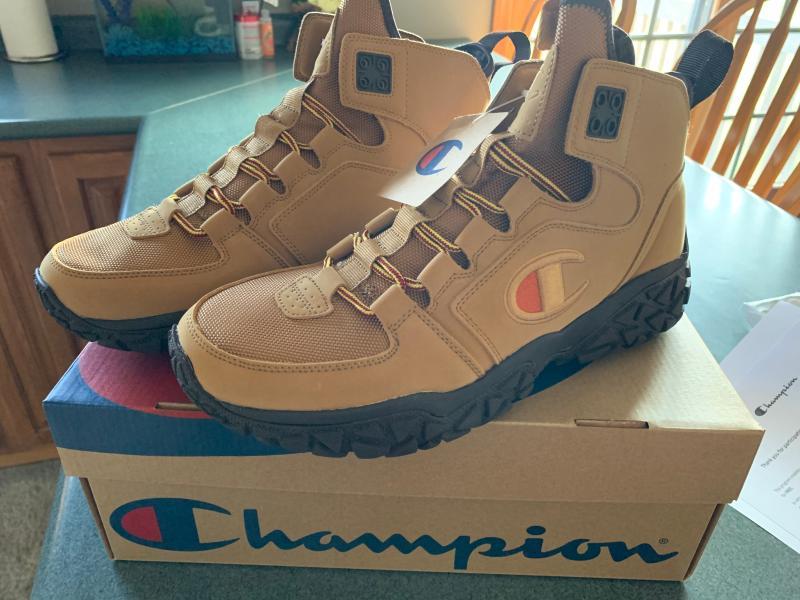 men's champion tank grid mid athletic sneaker boots