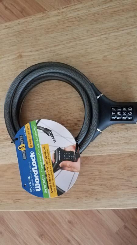 wordlock quick release bike lock