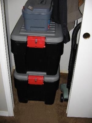 Rubbermaid ActionPacker️ 48 Gal with 8 Gal Containers Nested, Lockable  Storage Bins, Industrial, Rugged Storage Container Bundle with Lids for  Sale in Auburn, WA - OfferUp