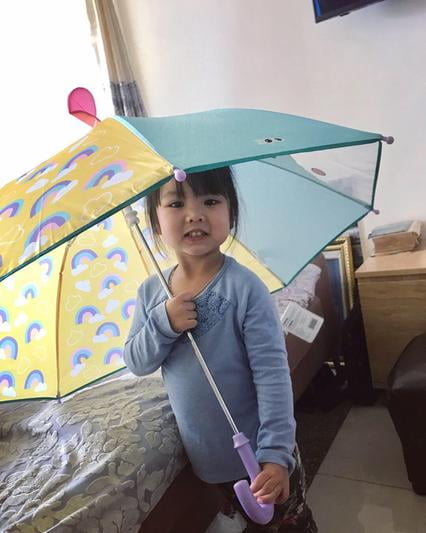 Toddler Little Kid Boys or Girls Cute Zoo Pop-up Umbrella,Lion~USA Seller