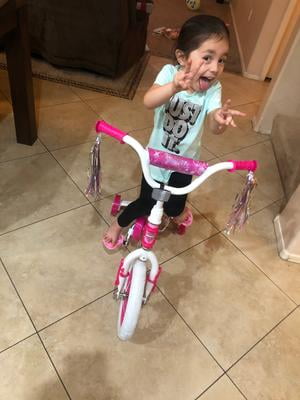 12 inch disney princess bike with doll seat