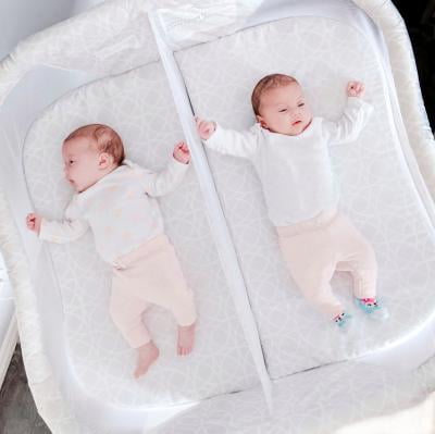 Twin Babies Double Halo Bassinest Sleeping Halo Bassinet Twins