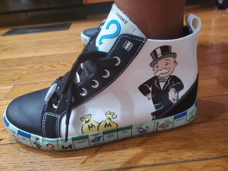Monopoly Themed High-Top Sneakers Men\'s 11.5 Monopoly Men main image 3