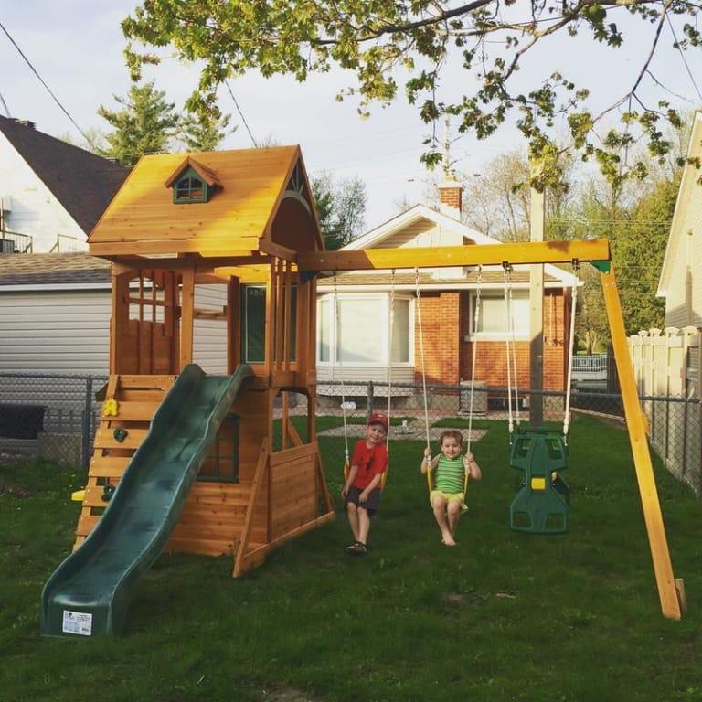 kidkraft ridgeview deluxe clubhouse wooden playset