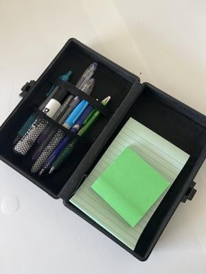 Vaultz Locking Pencil Box Sharks Box with Key Lock for Elementary