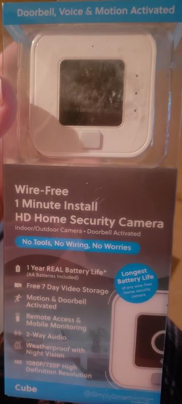 SimplySmart Home Cube Wire-Free HD Camera