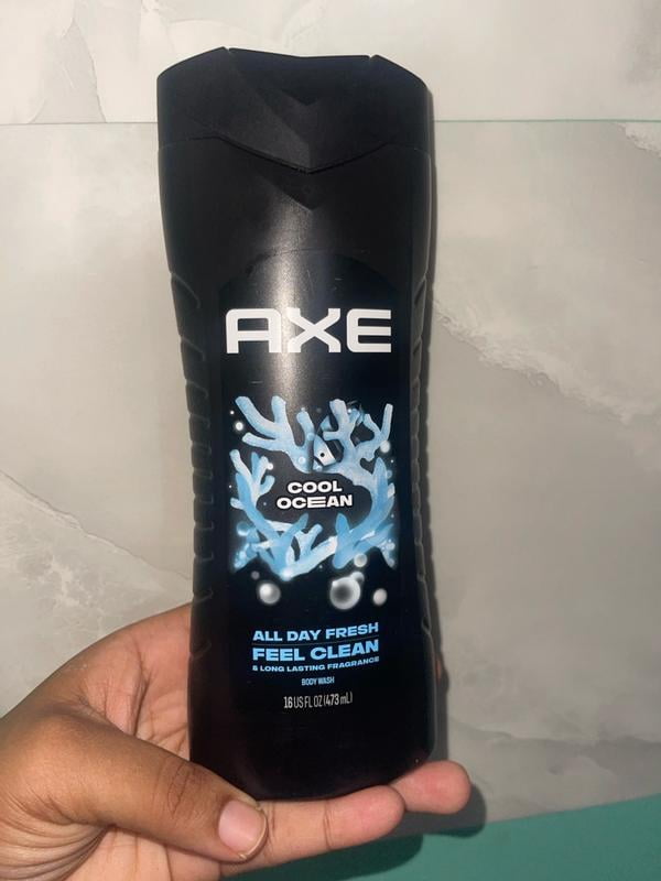 Axe Cool Ocean Refreshing Scent Men's Body Wash with Essential