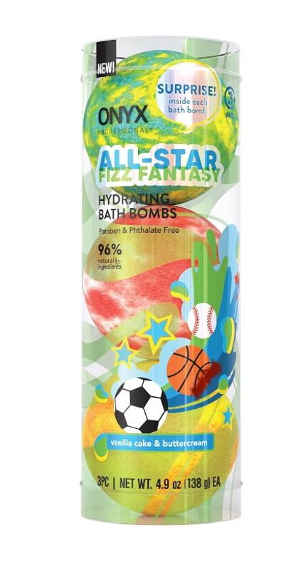 ONYX Professional® Kids Hydrating Bath Bombs, All-Star Fizz