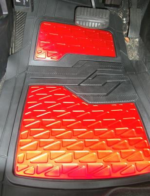 $127.64 LV Universal Automobile Carpet Car Floor Mat Rubber Louis Vuitton  5pcs Sets - Red