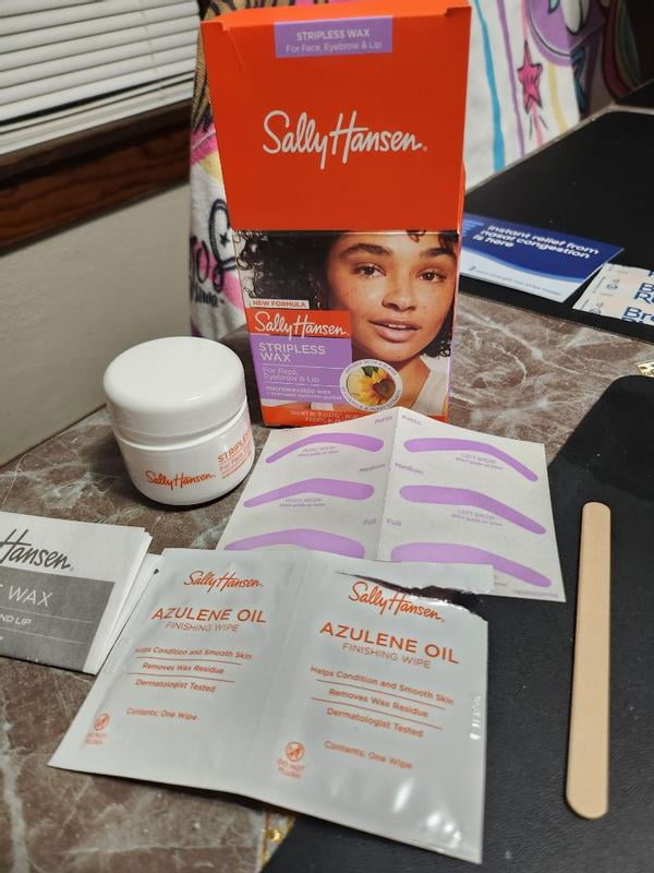 Sally Hansen Stripless Wax Kit for Face, Eyebrow, and Lip Hair