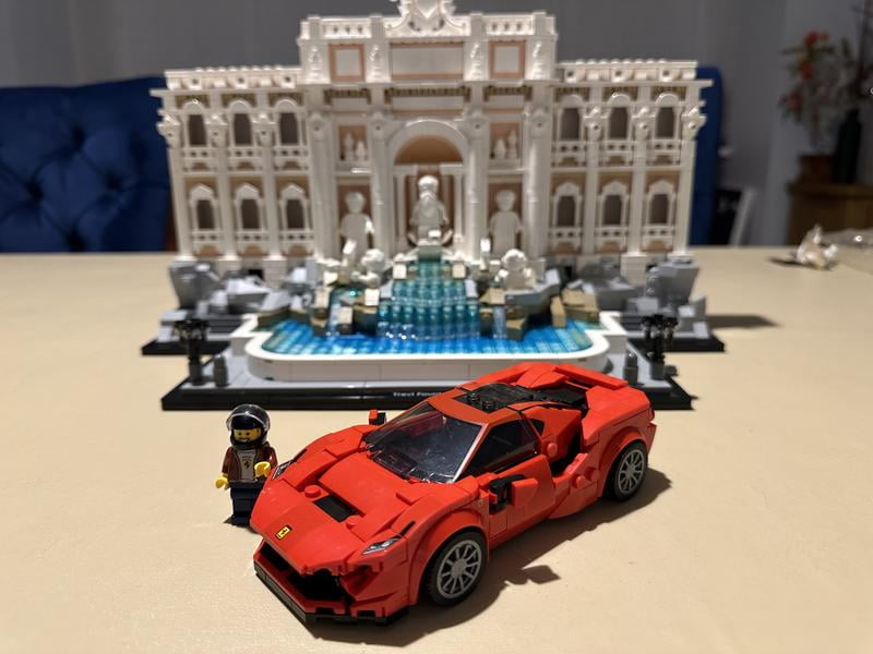 LEGO, Speed Champions Ferrari F8 Tributo Model Car, 76895, Red