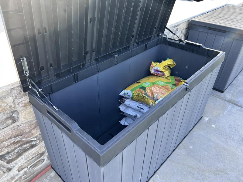 Keter Darwin 150 Gallon Durable Resin Outdoor Deck Box Storage