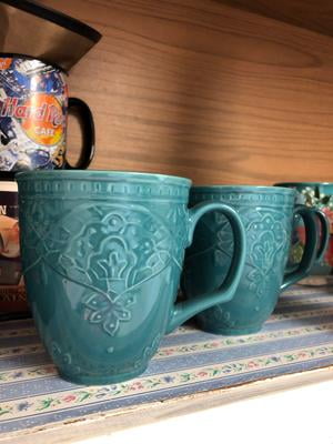 The Pioneer Woman Farmhouse Lace 4 Piece 17 Ounce Mug Set