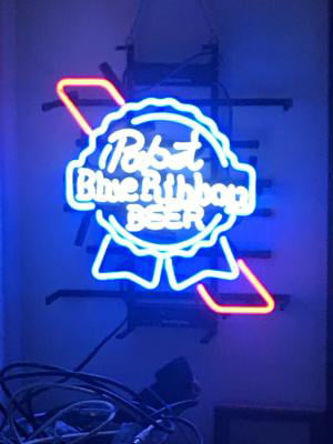 New Pabst Blue Ribbon Light Lamp Beer Neon Sign 24"x20" 
